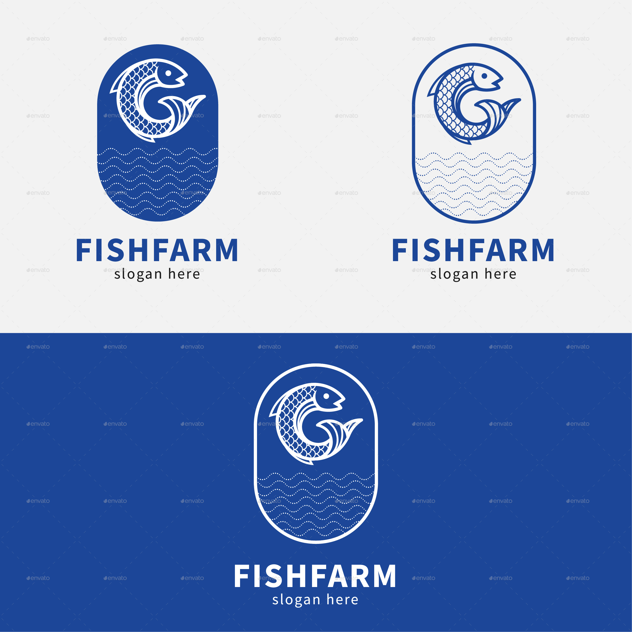 Fish Farm Logo, Logo Templates GraphicRiver